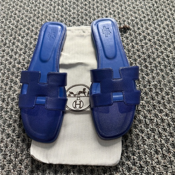 Hermes Blue Women's Sandals - Picture 1 of 4